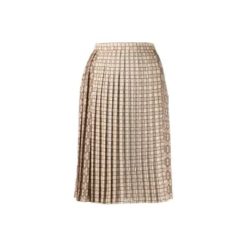 Burberry Casual Long Skirts Women's Khaki