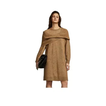 ELLE Long Sleeved Skirt Fall Women's Coffee
