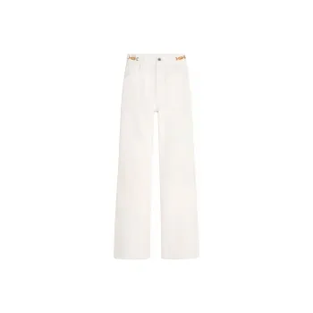 CELINE Jane Flared Jeans In Optic White Wash Denim