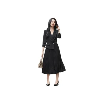【dme】 Long Sleeved Dresses Women's Black