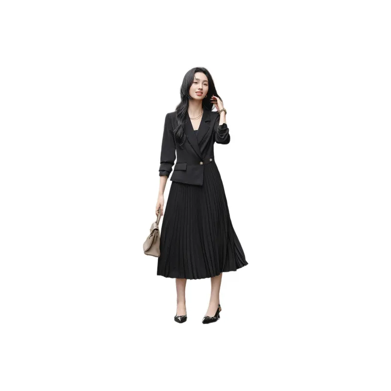 【dme】 Long Sleeved Dresses Women's Black-0