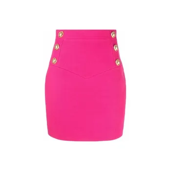 BALMAIN Casual Short Skirts Women's Pink