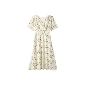 ZCDECO Short Sleeved Dress Women's Green