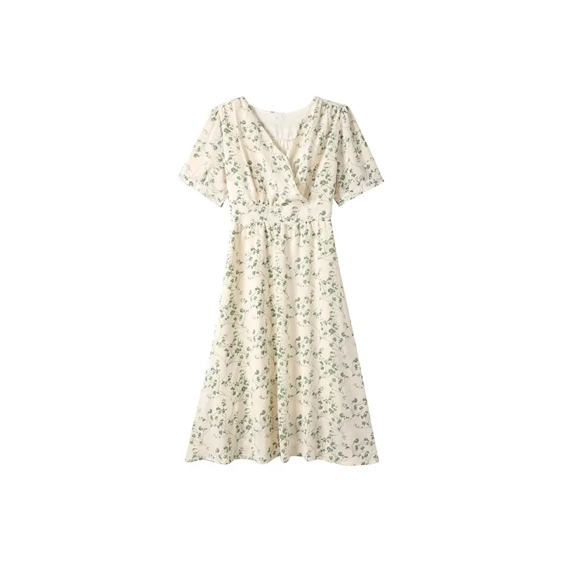 ZCDECO Short Sleeved Dress Women's Green-0
