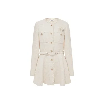 D'zzit Long Sleeved Dress Women's Light Yellow