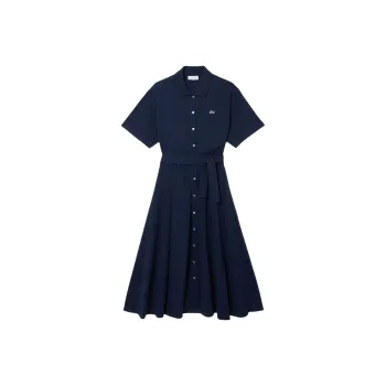 LACOSTE Mini piqué Polo Dress