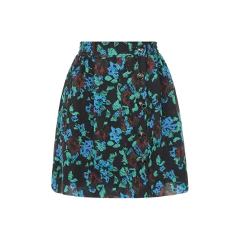 GANNI Floral print Buttoned Skirt