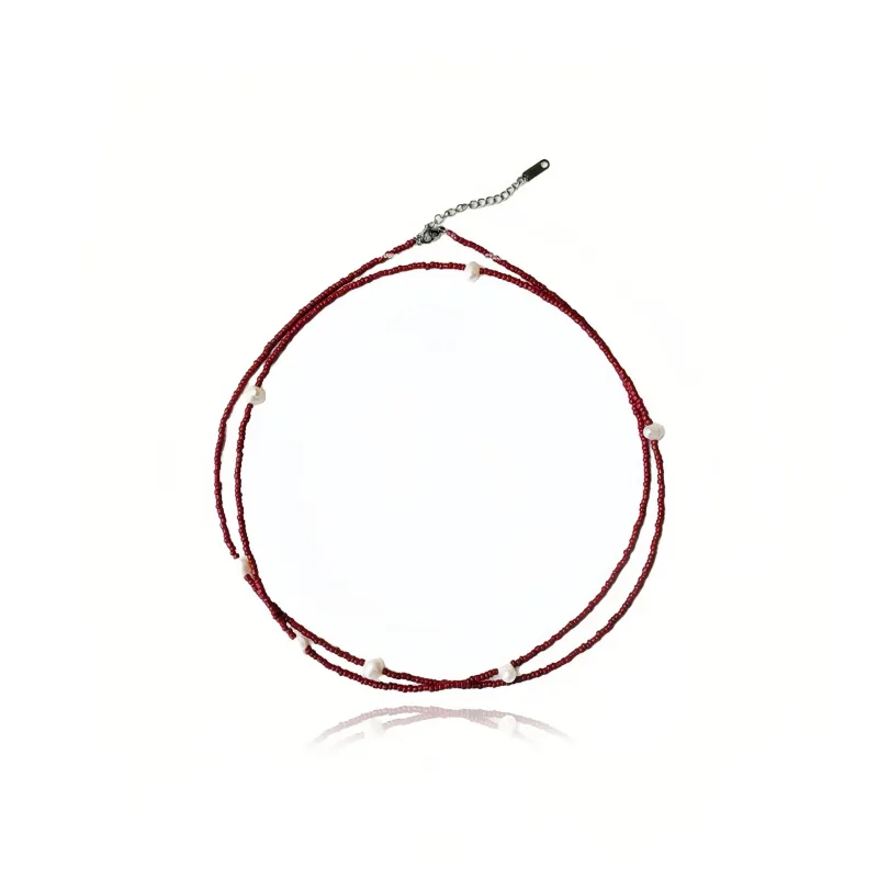 MUYANG Colored Glaze Necklaces Women's-0