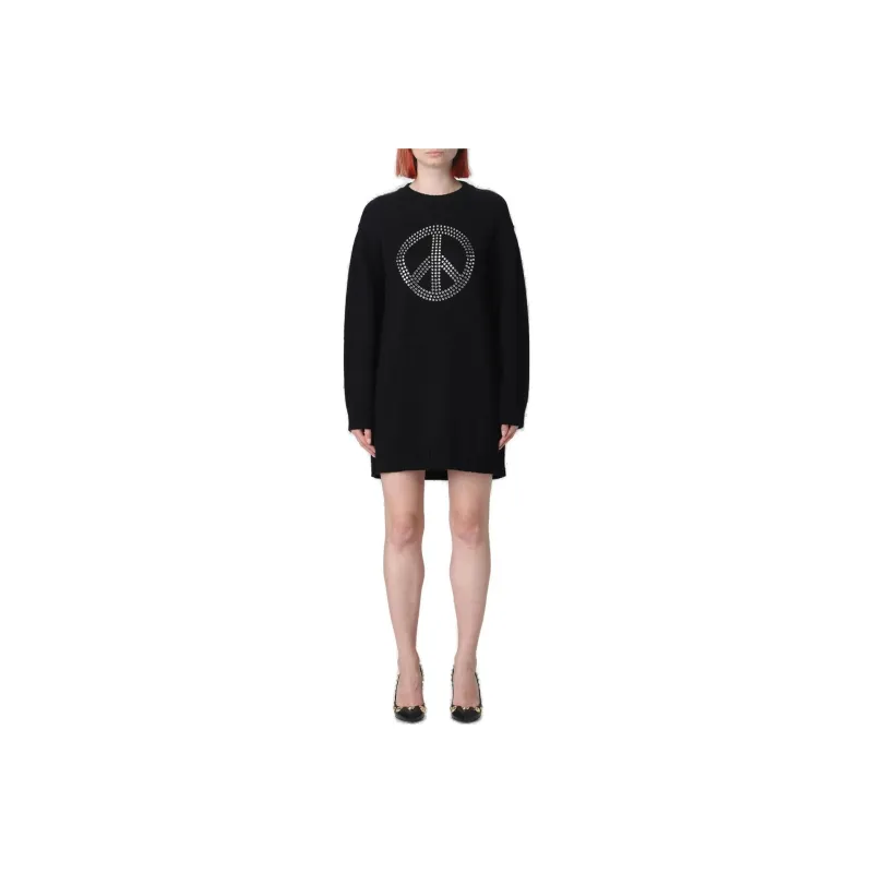 MOSCHINO Peace Symbol Short Oversized Dress-0