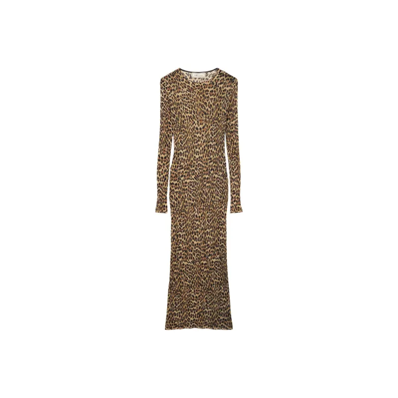 Blumarine Leopard print Knit Midi Dress-0