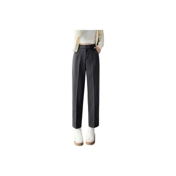 Wbwq Suit Trousers Women's Gray Fleece Lined