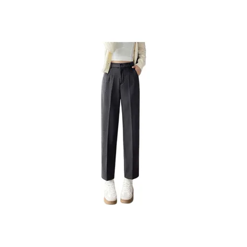 Wbwq Suit Trousers Women's Gray Fleece Lined
