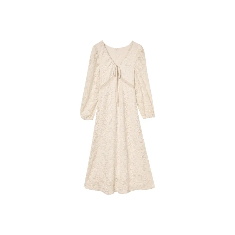 WESTLINK Long Sleeved Dress Women's Apricot-0