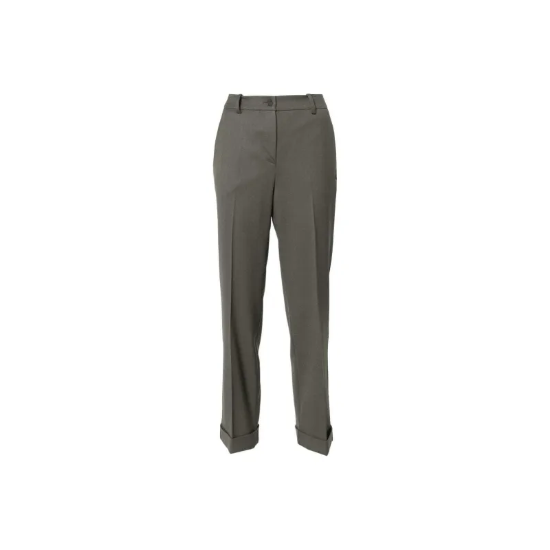 PAROSH SS24 Suit Trouser Women's Gray Green-0