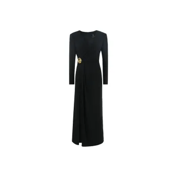 BESIONIA SS25 Long Sleeved Dresses Women's Black