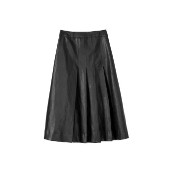 Fstudio Leather Long Skirts Women's