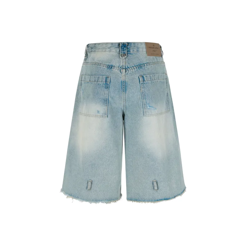 PMET Denim Shorts Unisex Blue-1