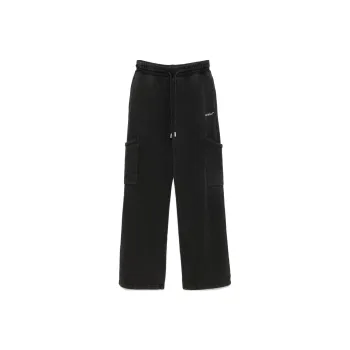OFF WHITE Bookish Cargo Sweatpant 'Black/White'