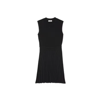 Sandro Ribbed Sleeveless Minidress