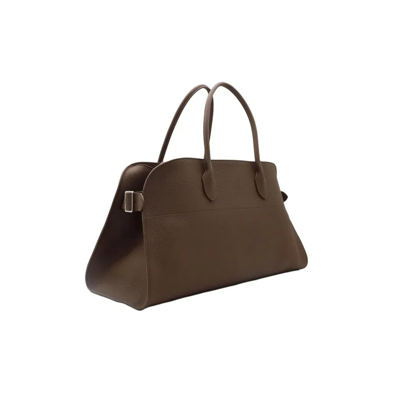 THE ROW Margau Cow Leather Handbag Women's Brown-1