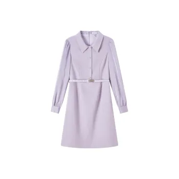 FINITY Long Sleeved Dresses Women's Gray Purple