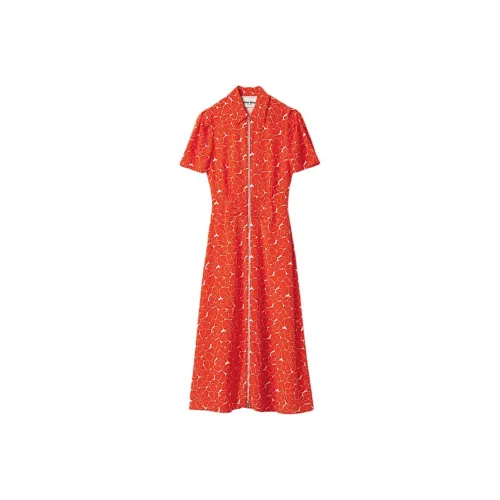 MIU MIU Short-Sleeved Raffiaes Women's Orange