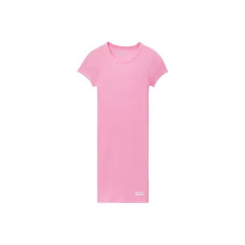 Alexander Wang SS24 Short Sleeved Dress Women's Dark Pink