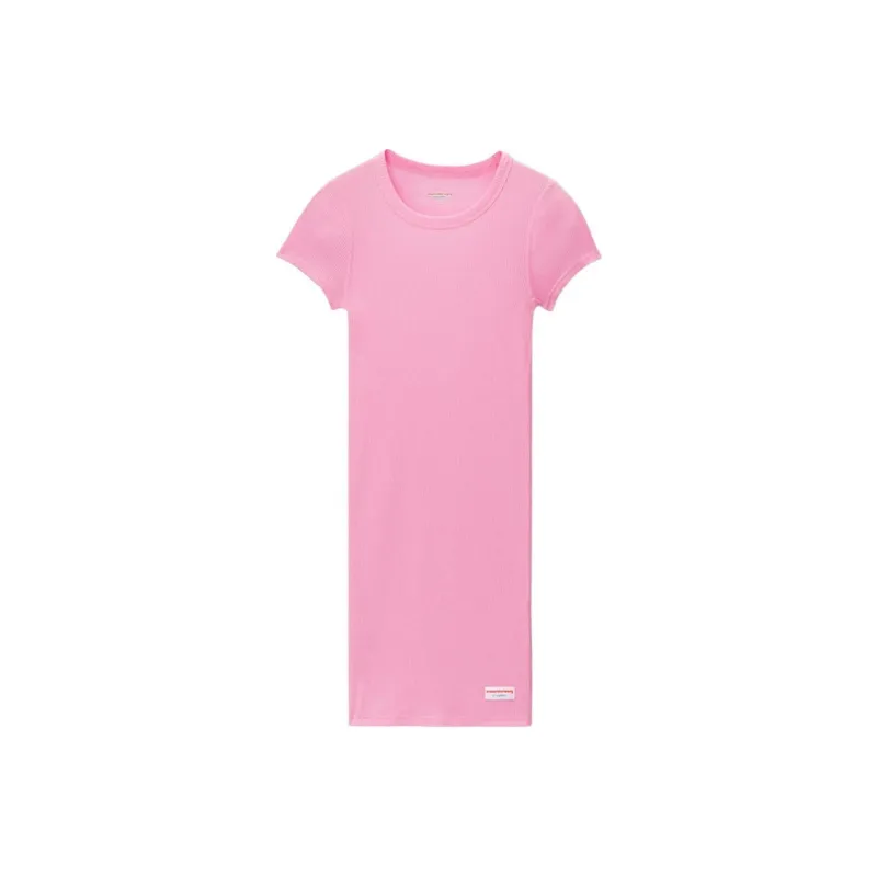 Alexander Wang SS24 Short Sleeved Dress Women's Dark Pink-0
