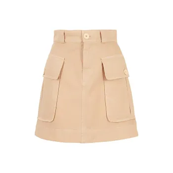 See By Chloe Denim Short Skirts Women's Yellow
