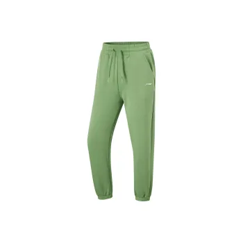 LiNing Fitness Series Knitted Sweatpants Women's Stone Moss Green