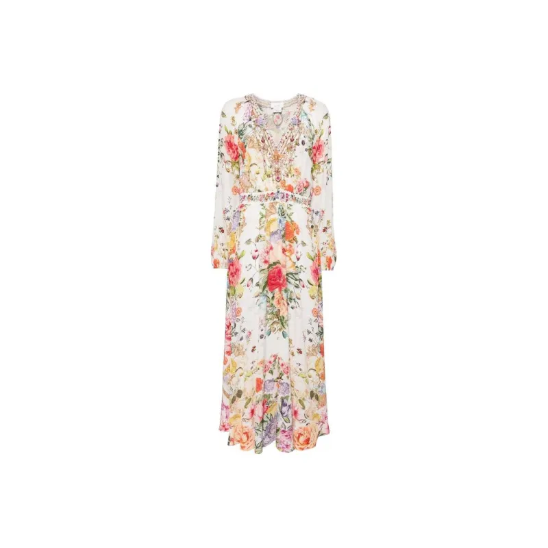 Camilla Raglan Floral print Maxi Dress-0