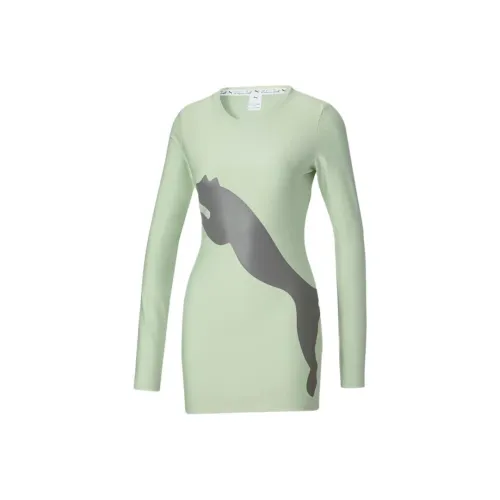 PUMA X Lqs Long-Sleeved Dresses Women's Green