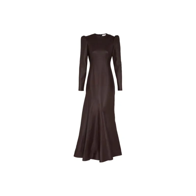 Zimmermann FW24 Long-Sleeved Dresses Women's Dark Brown-0