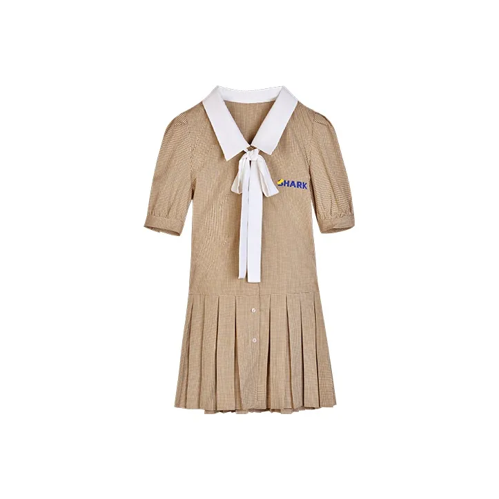 HIPPIEMISS Short Sleeved Dresses Women's Plaid-0