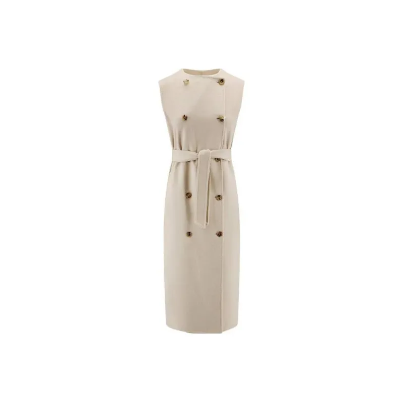MaxMara Double Breasted Belted Coat-0