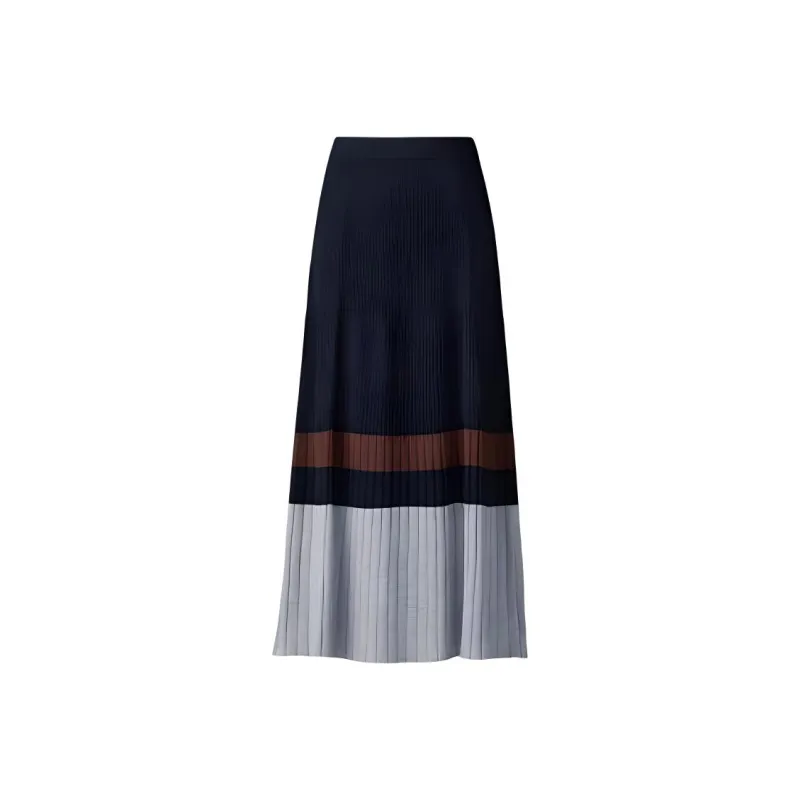 UNIQLO Knit Long Skirts Women's Navy-0