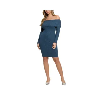GUESS Long-Sleeved Dresses Women's Blue