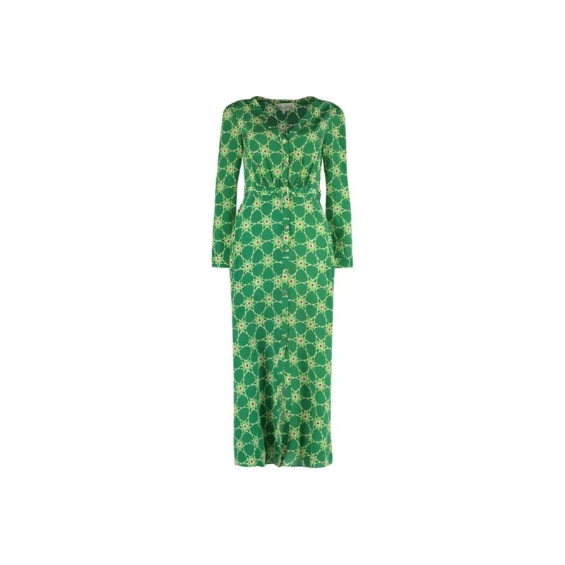 SALONI Long-Sleeved Dresses Women's Green-0
