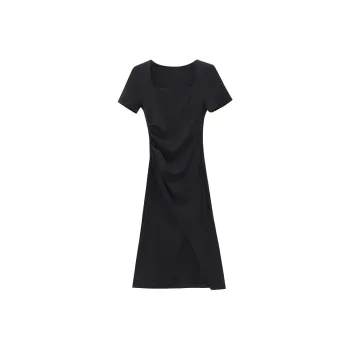 AHDO Short Sleeved Dress Women's Black