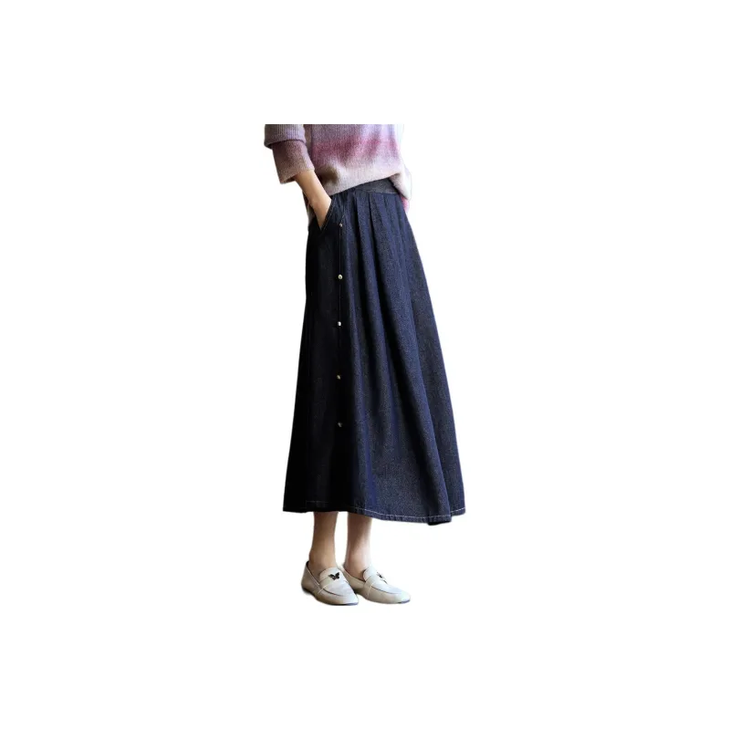 XWI Denim Long Skirt Women's Blue-0