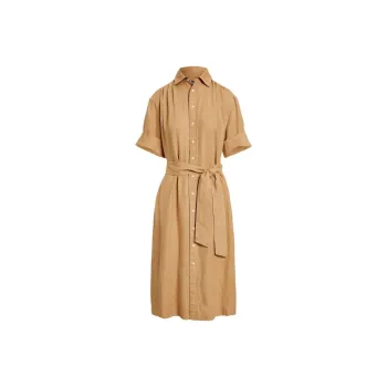 Polo Ralph Lauren Short Sleeved Dress Women's Camel