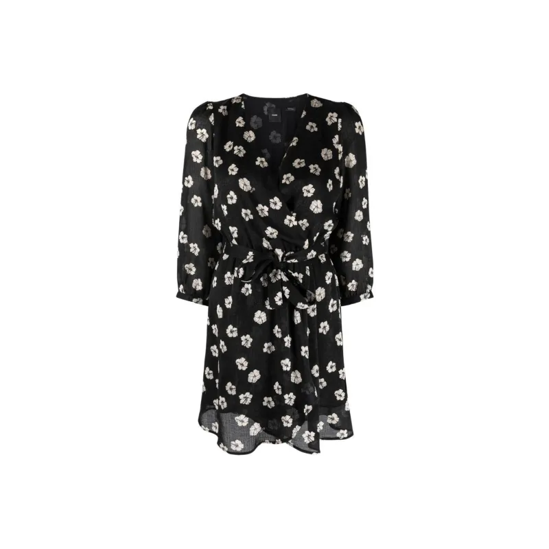 PINKO Long Sleeved Dresses Women's Black-0
