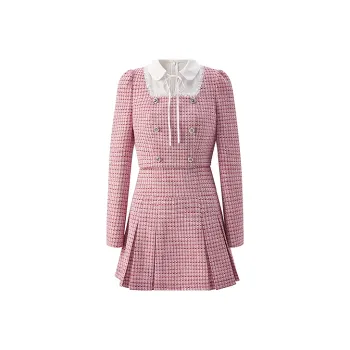 LEDIN Long Sleeved Dresses Women's Dark Red In Stock