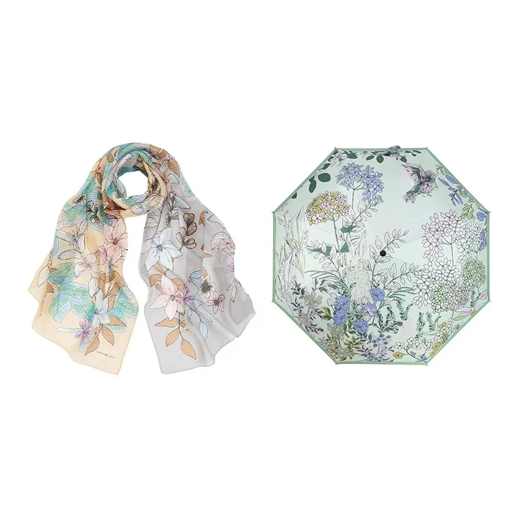 MARJAKURKI Mulberry Silk Scarves Women's-0