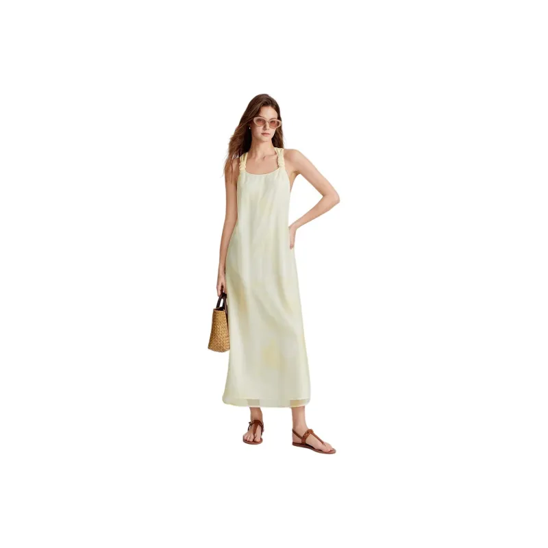 ELLE Slip Dresses Summer Women's-0