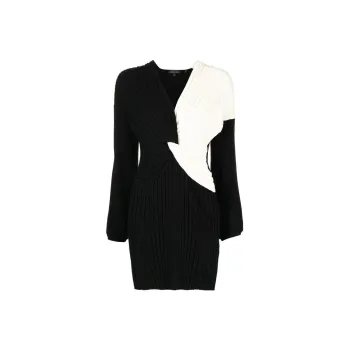 ARMANI EXCHANGEAE SS23 Long Sleeved Dress Women's Black