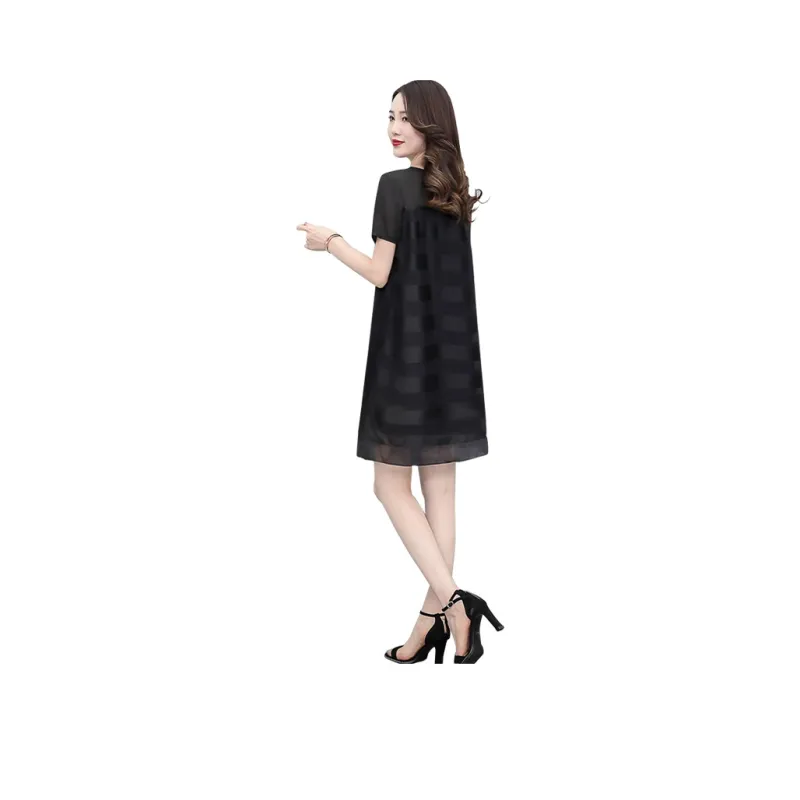 Cypress House Short Sleeved Dress Women's Black-0