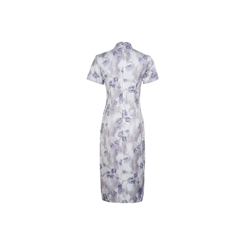 MISSSHINE Short Sleeved Dresses Women's Taro Purple-0