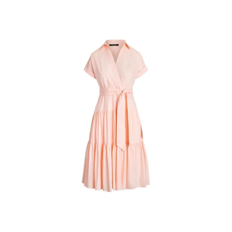 Polo Ralph Lauren SS24 Short Sleeved Dress Women's Opal Pink-0