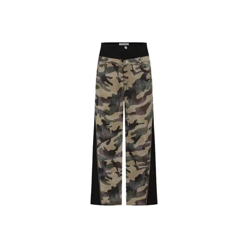 Alexia Sandra Cargo Pants Women's Black Camouflage-0